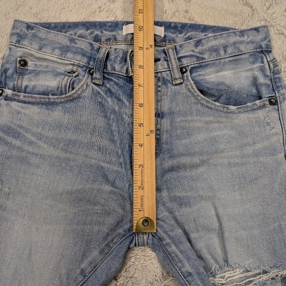 Moussy Jeans Women's 25 Blue Light Vintage Qualls Skinny Distressed Cotton 26”
